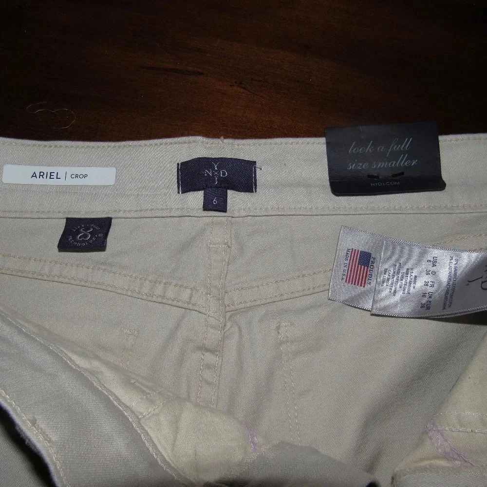 NWT NYDJ Ariel Crop Clay Slimming Fit Pants Size 6 - Picture 7 of 8
